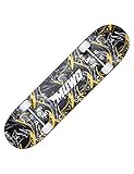 MUWO Street Skateboard 31 x 8 Zoll - Komplettboard für Einsteiger aus stabilem Holz und Aluminium,...