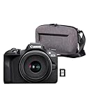 Canon EOS R100 + RF-S 18-45mm F4.5-6.3 is STM Objektiv + Kameratasche + 64GB SD-Karte (Spiegellose...