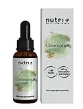 Nutri + Chlorophyll Tropfen hochdosiert 1500 Drops MHD - Liquid Chlorophyll aus reinem Alfalfa mit...