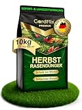 Gardflix Herbstdünger Rasen Langzeitwirkung (10kg Sack für 500m²) | Rasendünger Herbst...