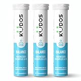 Kudos Balance - Magnesium Mit B-Vitamin-Komplex Und D3 – Apfelgeschmack - 60 Brausetabletten