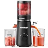 TUUMIIST Entsafter‚ Slow Juicer mit 135MM Extra Großem Einfüllschacht, Entsafter Gemüse und...