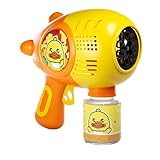 Tragbare Seifenblasen – Seifenblasenpistole, 17 cm | Luftblasenpistole mit einem ruhigen Motor |...