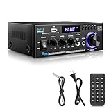 Hifi Verstärker - KKMOL Stereo Verstärker, AK45 Mini Bluetooth Radio Audio Verstärker Receiver,...