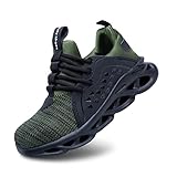 Loiston Sicherheitsschuhe Herren Arbeitsturnschuhe Stahlkappenschuhe CPSG4 Grau EU 45