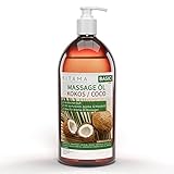 Kitama Massageöl Aroma Kokos - Körper-Öl für Massagen - Pflegeöl - Aroma-Öl - pflegendes...