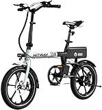HITWAY E Bike 16 Zoll Elektrofahrrad E Bike, Pedelec mit 250W Motor, 25km/h Geschwindigkeit, 324Wh...