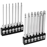 MulWark 14PC Magnetisches Sicherheit Torx Bit Set 3„ lang Tamper Proof Star Schraubendreher Bit...