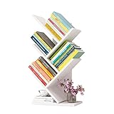 Kreatives einfaches hölzernes Baum-Bücherregal, hölzernes Desktop-Organizer-Regal...