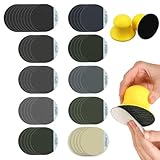 VACUBXBY Schleifklotz Klett Set mit 2 Manueller Schleifklotz für Jesmonite Beton Terrazzo,...