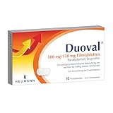 Duoval 500 mg/150 mg Filmtabletten von Heumann, mit dem Wirkstoff-Duo Paracetamol und Ibuprofen, bei...