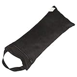 Yoga Sandsack, Sandbag mit Innenbeutel, schwarz, 100% Baumwolle, praktisches Yogahilfsmittel,...