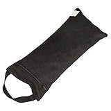Yoga Sandsack, Sandbag mit Innenbeutel, schwarz, 100% Baumwolle, praktisches Yogahilfsmittel,...