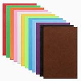 Bastelfilz 2mm 12 Farben Filzstoff zum Basteln A4 20X30CM Schadstoffgeprüfter Filz Basteln...