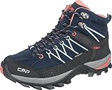 CMP Damen Rigel Mid Wmn Shoe Wp Trekking Wanderhalbschuhe, B Blue Giada Peach, 40 EU