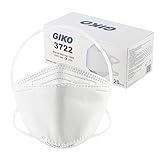 GIKO FFP2 Maske einzeln verpackt 20 stück weiß FFP2 Masken Fischform Kopfband Maske FFP 2...