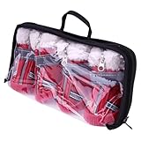 VANZACK 4 Stück Pack rutschfeste Hundeschuhe aus Dicker Baumwolle Pfotenschutz mit Verstellbarem...