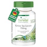 Fairvital | Grüntee Extrakt - 90 Kapseln - 1500mg Grüntee Extrakt pro Tagesdosis - 50%...