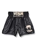 Venum Unisex Klassisk Thaibox Shorts, Schwarz / Gold, L EU