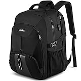 Extra Groß Rucksack Herren 50L Wasserdicht Arbeit Laptop Rucksack für 17 zoll mit USB...