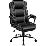Yaheetech Chefsessel Bürostuhl Ergonomischer Schreibtischstuhl mit Armlehnen höhenverstellbar...