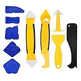 Silikon Dichtstoff Spreader Finishing Tool Kit Fugenentferner Düse 10 Stück