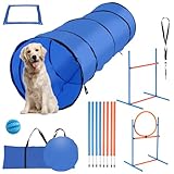 Peviasot Agility Set Hunde, 5-teiliges Set Agility-Ausrüstung für Hunde, Slalom, Agility Hürde,...