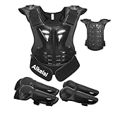 Brustpanzer Kinder, Kinder Rückenprotektor Motorrad Rüstung mit Knieschoner,Motorrad...