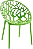 CLP Gartenstuhl Hope Kunststoff I Stapelstuhl wetterfest und UV-beständig I Outdoorstuhl...