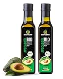Kräuterland Bio Avocadoöl 2X250ml (500ml), kaltgepresst, naturrein ohne Zusatz von Aroma-, Farb-...