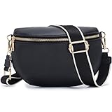 Roulens Kleine Damen Umhängetaschen,Elegant Bauchtasche Damen,Umhängetasche aus Veganes PU...