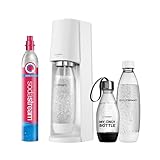 SodaStream Wassersprudler TERRA Vorteilspack mit CO2-Zylinder, 2x 1L spülmaschinenfeste...