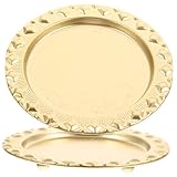 Toyvian 2stücke Metall Kerzenteller Für Tischdekor Goldener Kerzenhalter Mit Runder Platte Für...
