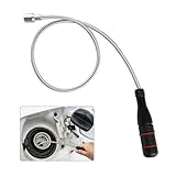 Stabmagnet Stark, Magnetstab Flexibel, 60 CM Magnetheber Magnetstabgreifer, Flexibler Biegbarer...