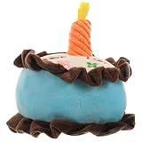 YARNOW Plüsch Kuchen Hundespielzeug für Welpen und Kleine Hunde Gefülltes Quietschspielzeug aus...