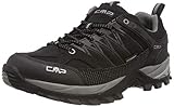 CMP Herren Rigel Low Shoe WP Trekking-& Wanderhalbschuhe, Nero Grey, 44 EU