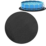 Pool Bodenplane Runden, 250cm Runde Poolmatte, Poolunterlage Bodenschutzplane Bodenmatte...