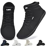 Wizshoe Barfußschuhe Hi top Herren Damen Breite Sneaker Barfuss Schuhe Leicht Walking Zehenschuhe...