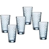 Ritzenhoff & Breker Longdrinkgläser-Set Favo, 6-teilig, Blau, Glas