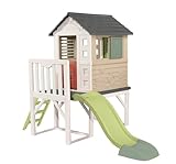 Smoby Life - Stelzenhaus (150x160x197x243 cm) mit 64% Recycling Anteil - Spielhaus mit Rutsche, XL...