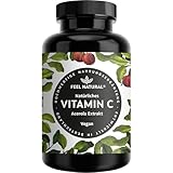 Natürliches Vitamin C - Aus der Acerola Superfrucht - 180 vegane Kapseln im 6 Monatsvorrat - Ohne...