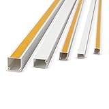 Lion Electric Kabelkanal Weiß Selbstklebend 15x10mm | 12x1m - Kabelschacht zum Verstecken von Kabel...