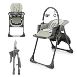 Kinderkraft TUMMIE Hochstuhl 2 in 1, Kinderhochstuhl, Babystuhl, Kombihochstuhl, ab den Ersten...