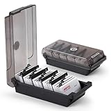 Polartreehome Visitenkartenbox, 500 Karten Visitenkarten Aufbewahrungs Box, Business Card Box mit 4...