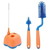 Babyflaschenreiniger bürste Silikon flaschenbürste Baby, 4 in 1 Flasche Reinigungsbürste für...
