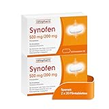 Synofen von ratiopharm im Sparset 2x20 Stück: schnell, stark und gut verträglich gegen Schmerzen...