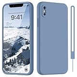 HGH für iPhone X/XS Hülle Silikon mit Lanyard, Handyhülle für iPhone X/XS Dünn Rundumschutz mit...