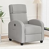 FiveWillowise Fernsehsessel Ruhesessel Relaxsessel mit Verstellbarer Beinablage und Verstellbarer...