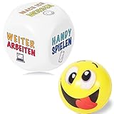 Anti Stress Würfel und Stressball, der Bunte Stresswürfel mit 6 lustigen Aktionen zum Stressabbau...