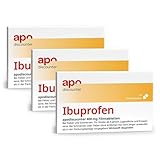 apodiscounter Ibuprofen 400 mg Schmerztabletten (3x 50 Stk) - schnell wirksam & stark gegen...